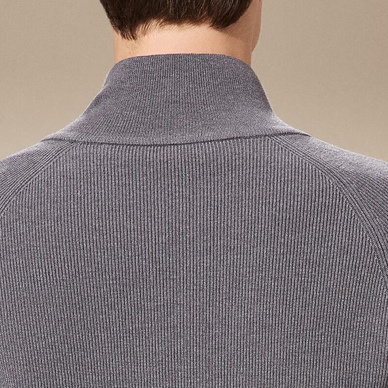 Antonio Men's Colorblock Stand-Up Collar Raglan Knit Sweater