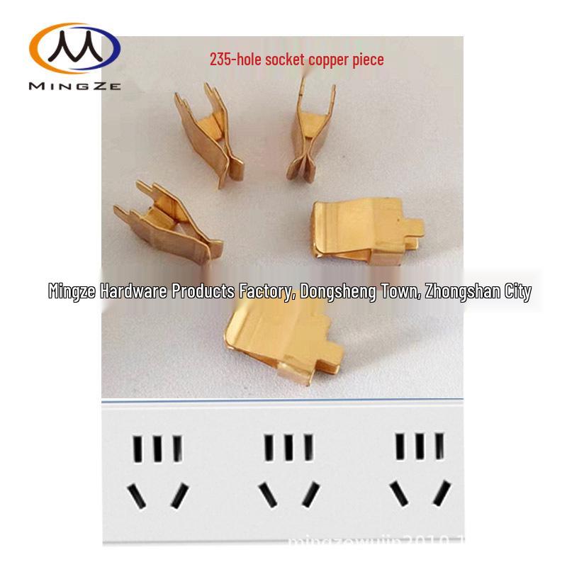 Smart Electrical Power Socket with Spring Hardware, 10A National Standard, Copper Contacts, Two/Three/Five Socket Holes