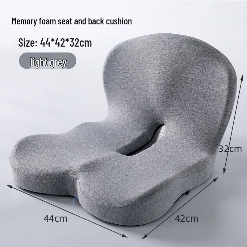 Ofis, Araba veya Öğrenci Sandalyesi için Entegre Bellekli Köpük Koltuk ve Sırtlık Minderi