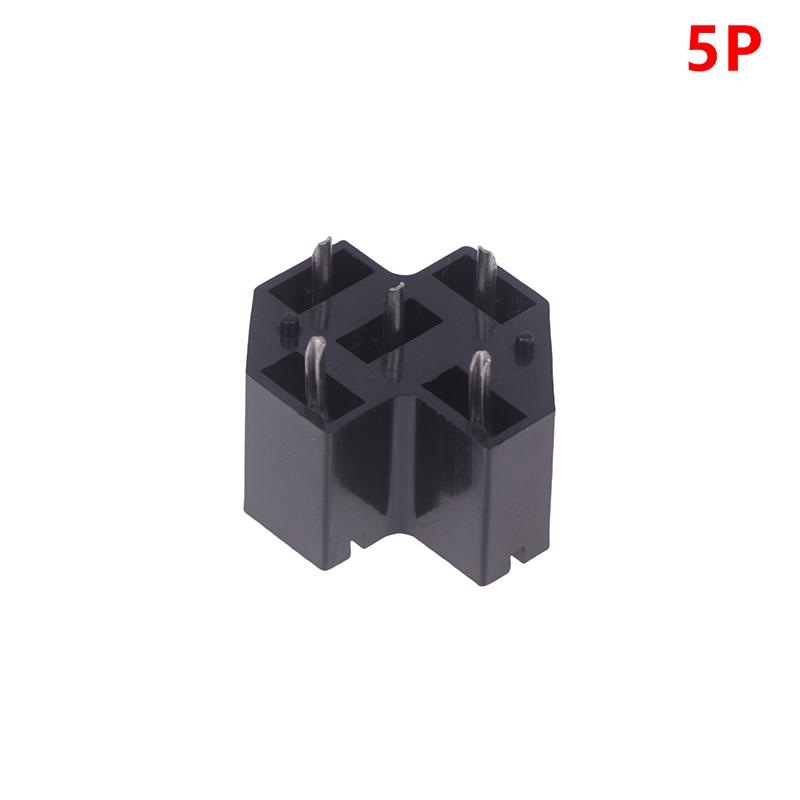 

Car Auto 40A 4/5 Pin Spdt Relay Socket Connector Adaptor Auto Pcb Board Mount Base Holder With 6.3Mm Terminals 5Pin