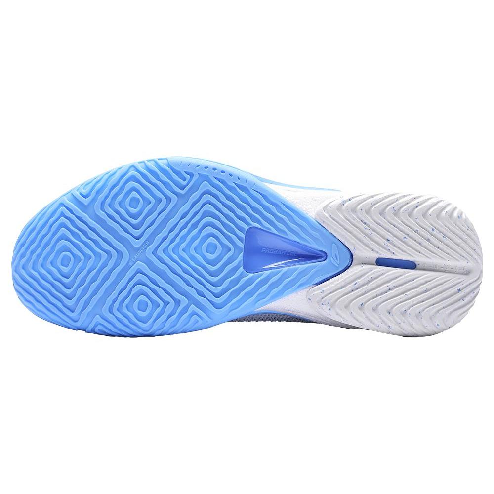 New Bipolar X LINING Speed 10 Basketball Shoes Men Low Top Standard White/Dark Navy Blue ABAT085-17