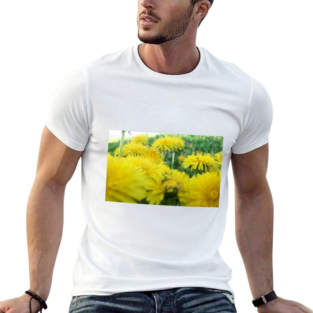 Dandelion Garden Tshirt T Shirt Man Designer Man T Shirt Cotton High Quality T Shirts For Man Graphic Vintage Tshirt