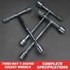 3-Way Hex Socket Spanner T Handle Hex Socket Hand Tool Portable Socket Wrench  Home Appliance