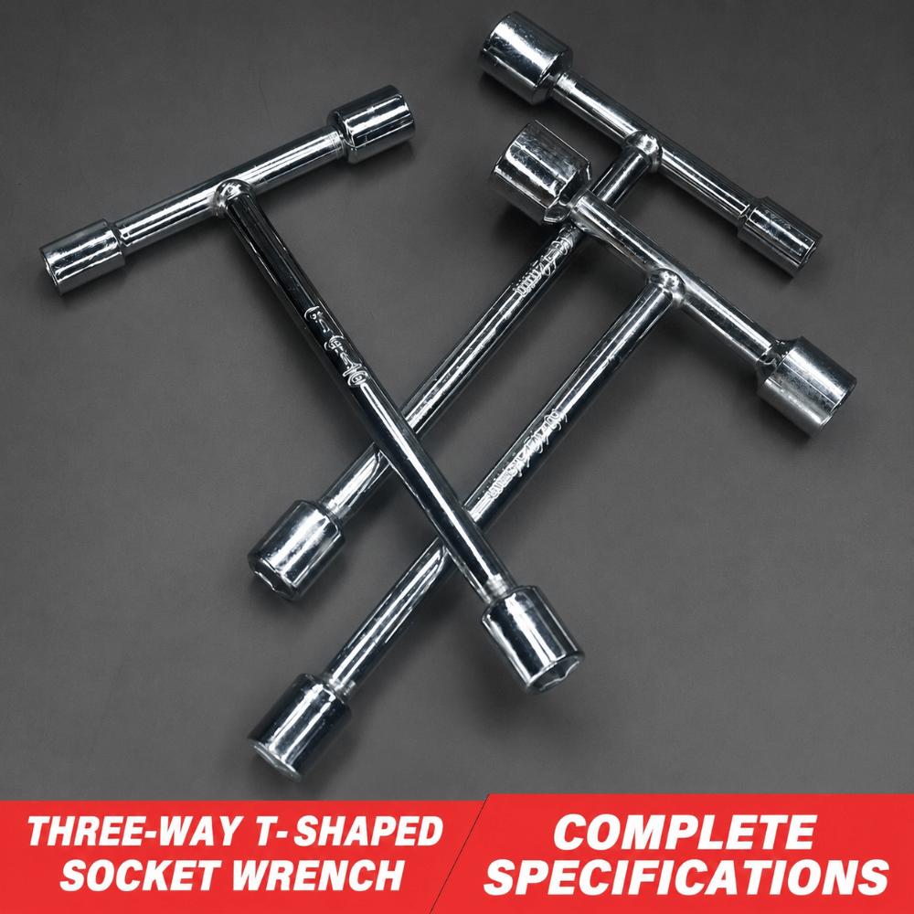 3-Way Hex Socket Spanner T Handle Hex Socket Hand Tool Portable Socket Wrench  Home Appliance