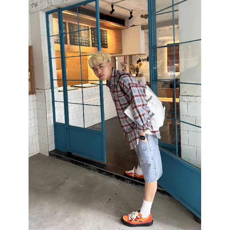 Kariertes Langarmhemd Herren Frühling Neu Japanischer Stil Retro Hochwertige Modemarke Locker Lässiges Hemd Mantel