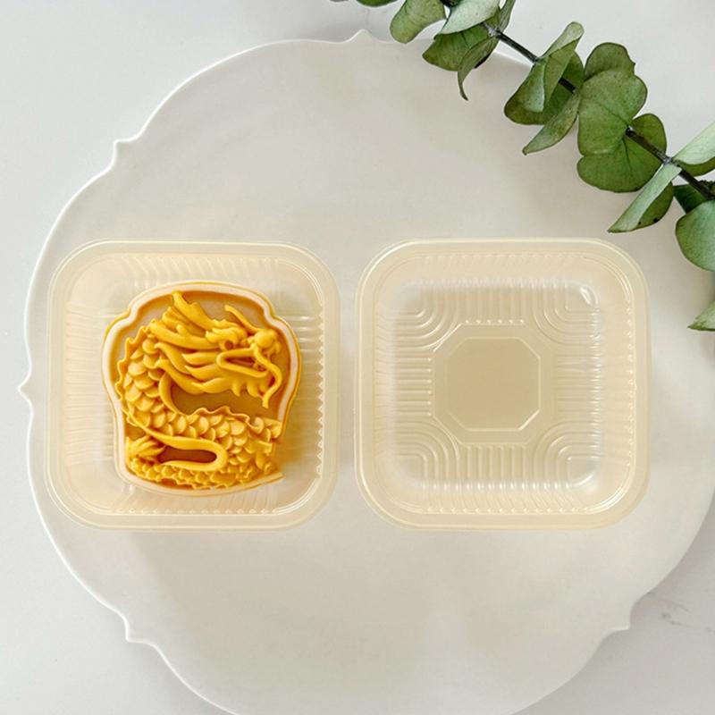 Traditional Pastries Cookie Stamp Hand Pressed Mooncakes Mold Bean Pastes Cake Bakewares Dessert Mould for Cooking Lover