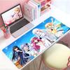 Sweet Emotional Anime Ssummer Pockets Mouse Pad Large Thick Desk Pad Stitched Edges Gaming Mouse Mat For Pc