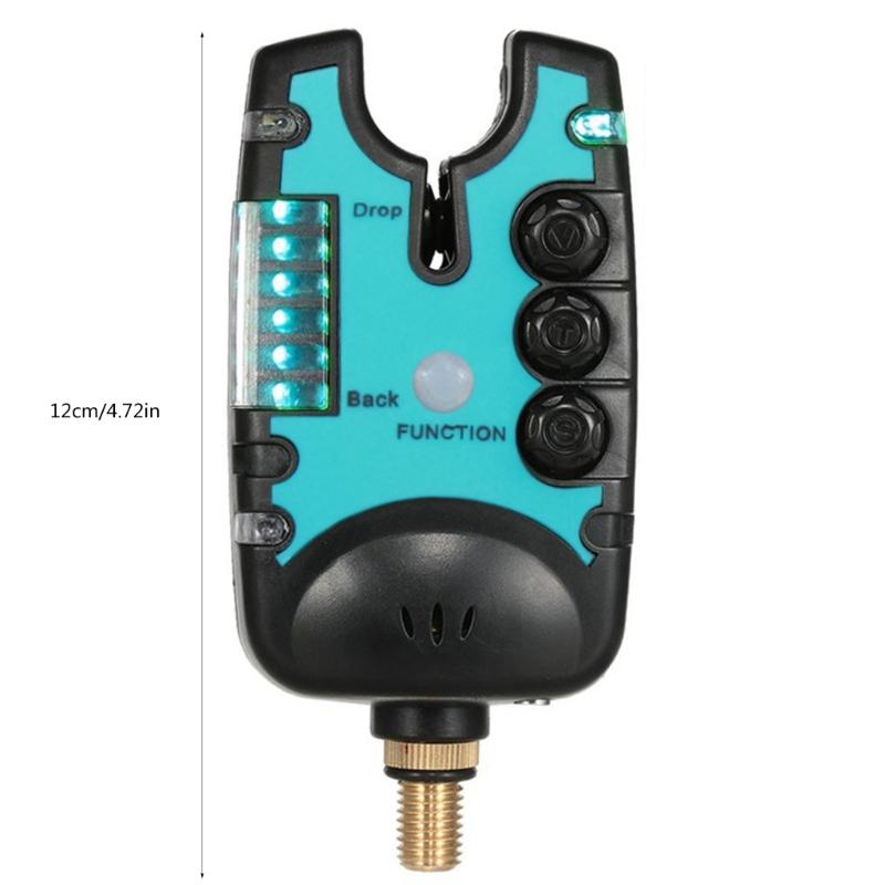 LED Light Electronic Fishing Bites Sounds Alarm Alerts Bells Clamps On Fishings Rod