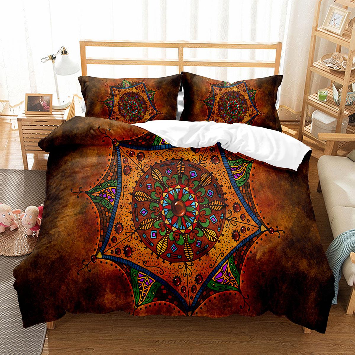 3D Abstract King Queen Duvet Cover Solid Geometry Bedding Set Rotate Three-dimensional Space 2/3pcs Polyester Soft Quilt Cover
