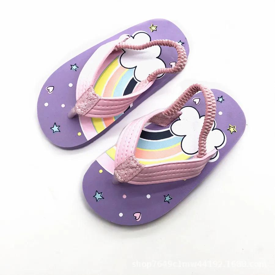 Kinder Flip-Flops Schuhe Cartoon Sommer EVA Weiche Sohle Indoor Baden Anti-Rutsch Mädchen und Jungen Sandalen Strand und Pool Hausschuhe