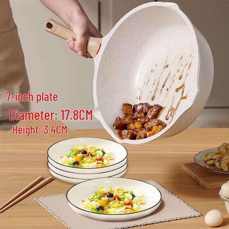 High-Value Japanese Ceramic Deep Dinner Plate for Stir-Fry & Vegetables