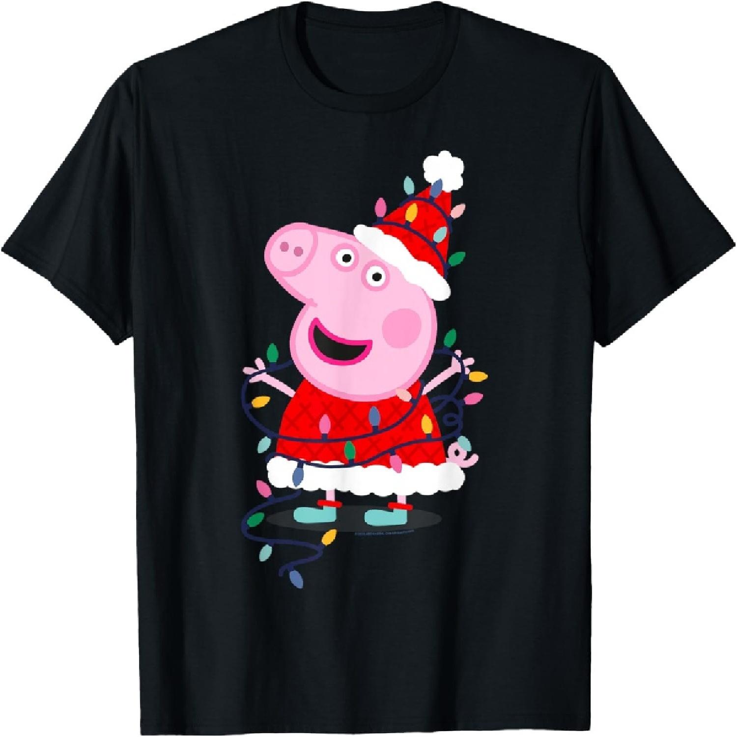

Peppa Pig Christmas Lights T-Shirt XXXXXL різнокольоровий