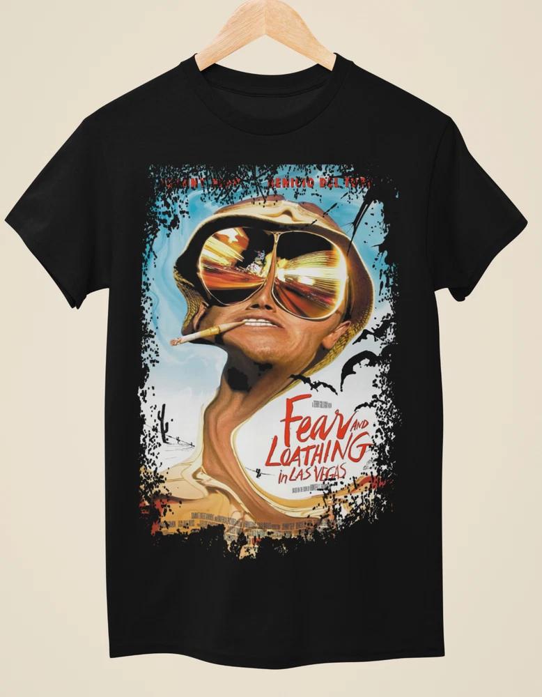 Fear Loathing In Las Vegas Movie Poster Inspired Unisex Black TShirt S