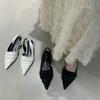 2025 Spring and Autumn New French Pointed Head Low Heel Empty Half Slippers Women's Flat Bottom Soft Leather Gentle Wind Bag Head Single