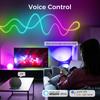 Tuya WiFi LED Neon Strip Light 24V RGBIC Dimmable LED Strip Bluetooth APP Control Waterproof Silicone Tube Neon Tape Wall Decor