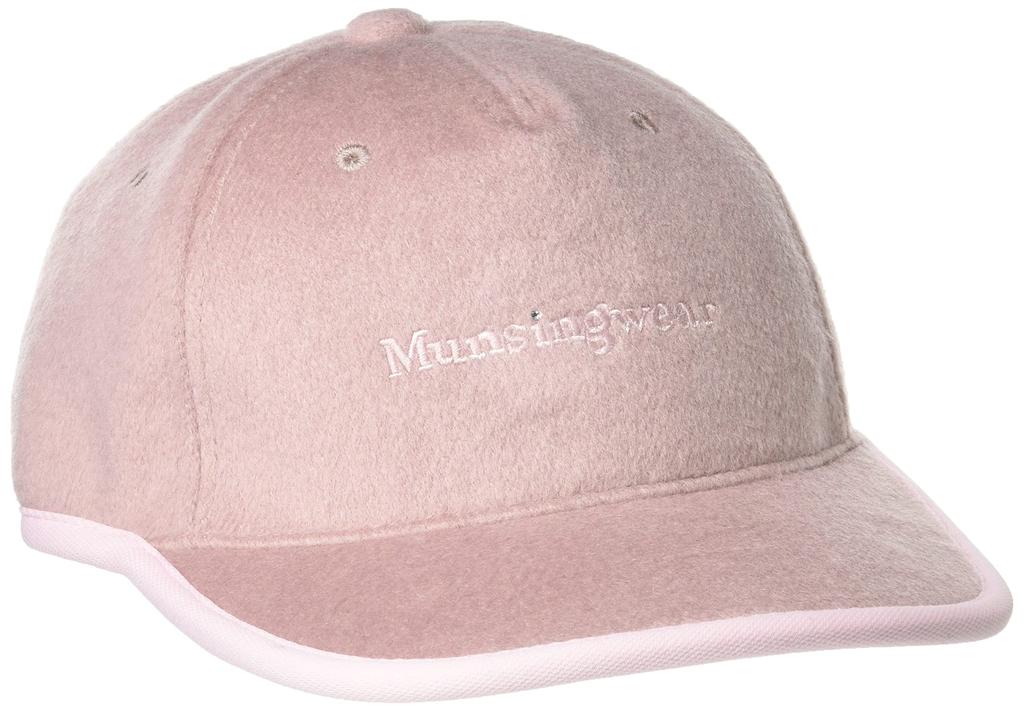 22 Model Golf Cap Wave Cut Brushed PK00 FREE Size [Munsingwear] Fall/Winter Women's (Pink)