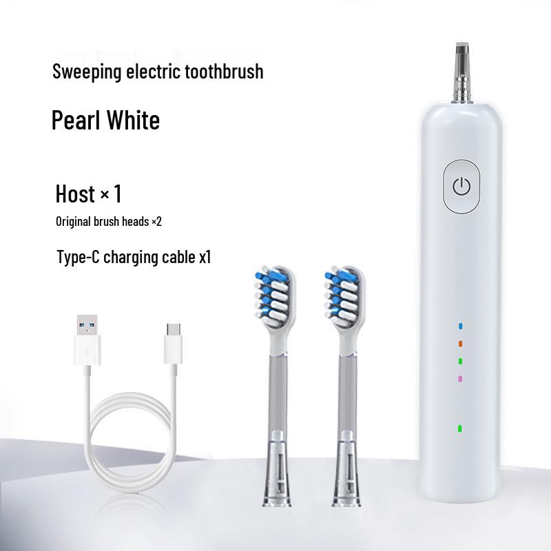 Cross-border 2-in-1 Electric Toothbrush: Adult Model for Deep Oral Cleaning with Sweep Vibration Wave Technology