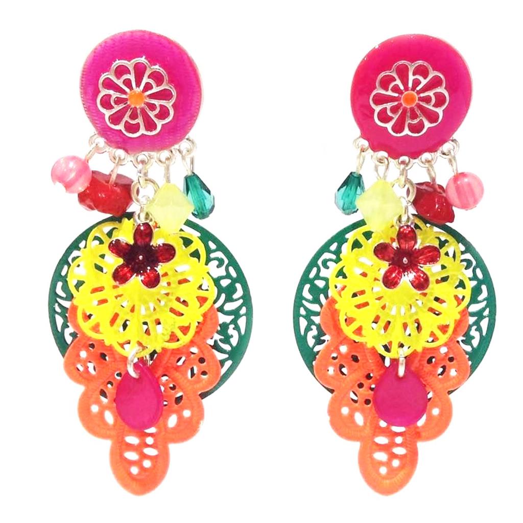 Les Trésors De Lily [Q1274] - Clips créateur 'Lilipoupettes' multicolore argenté - 75x34 mm