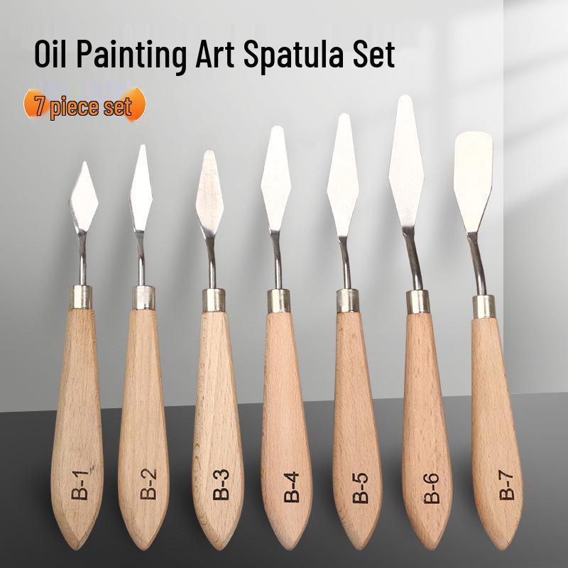 Stainless Steel Art Scraper Knife for Oil Painting and Gouache Pigment