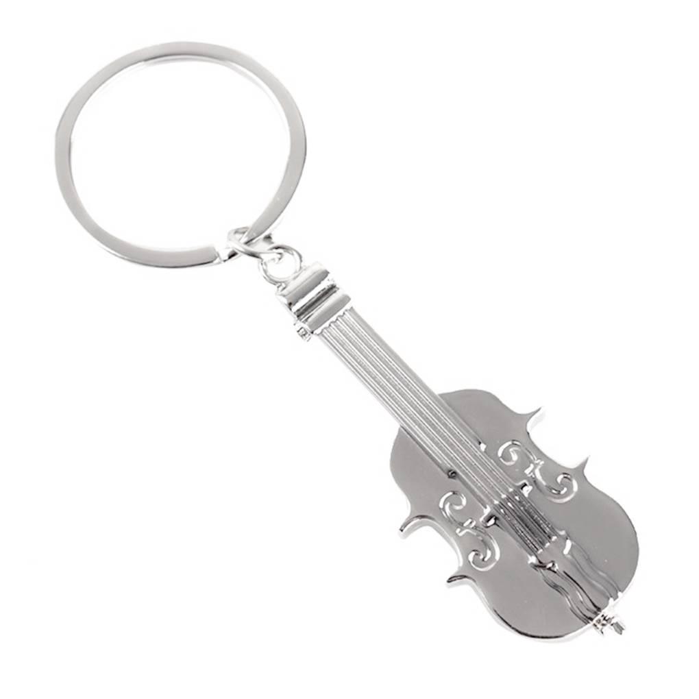 Violin Shaped Musical Instrument Car Keyrings Key Holder Handbag Decor Accessory