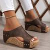Women Summer Soft Women Shoe Slides Women's Sandals Wedge Shoes Woman Platform Heels Slippers Women Footwear