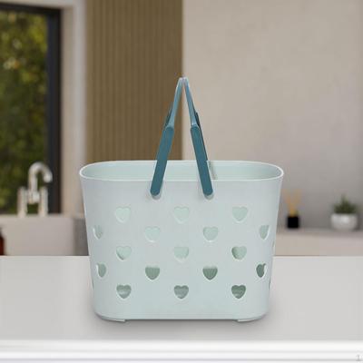 Beach Tote Bag Bathing Basket Organizer Hollow Heart Bath