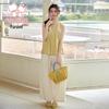 Girls' Summer Sweet Sleeveless Top and Pants Set