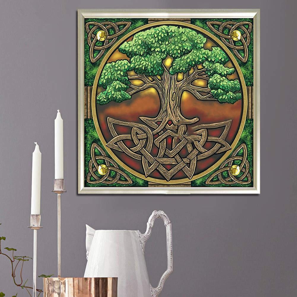 

5D Diy Алмазная картина Странное дерево Алмазная вышивка Полный набор аниме Наборы для вышивки крестом Домашний декор Подарок ручной работы Round 30x30cm