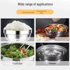 Jiaao 304 Stainless Steel Double-Layer Insulated Bowl