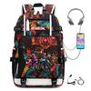 Cartoon Game Merchandise With Usb Hiking Bag College Students Outdoor Travel Large Capacity Backpack Bag