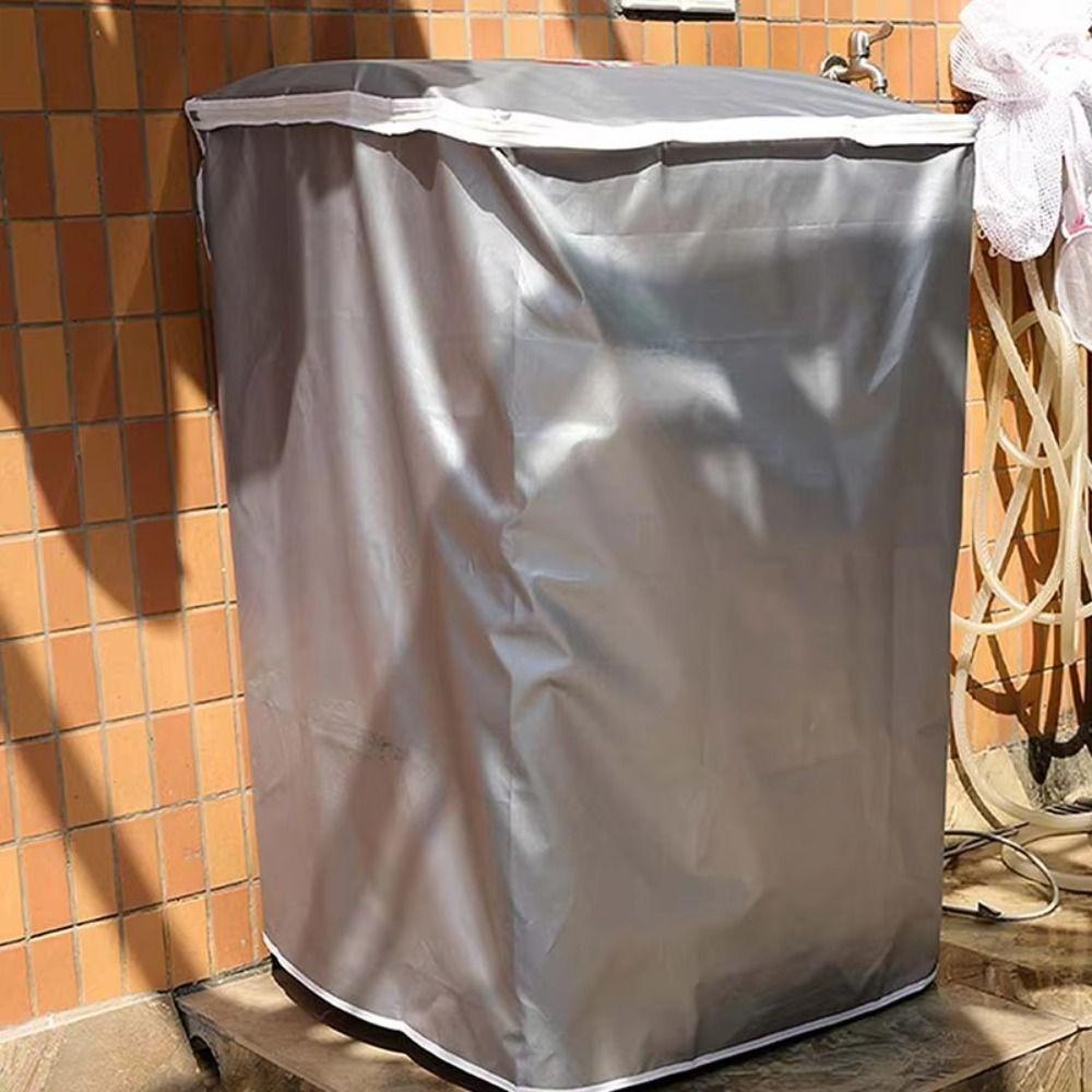 High Quality Universal Washing Machine Cover Silver Coating Top Open Dust Proof Cover Waterproof Cover