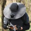 Solar Fan with Strong Airflow Low Three-Speed Adjustment Noise Rechargeable Fishing Hat Clip-on