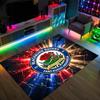 Blackburn Rovers Football Design Crystal Velvet Carpet Cozy Non?Slip Printed Rug For Bedroom Living Room Entrance