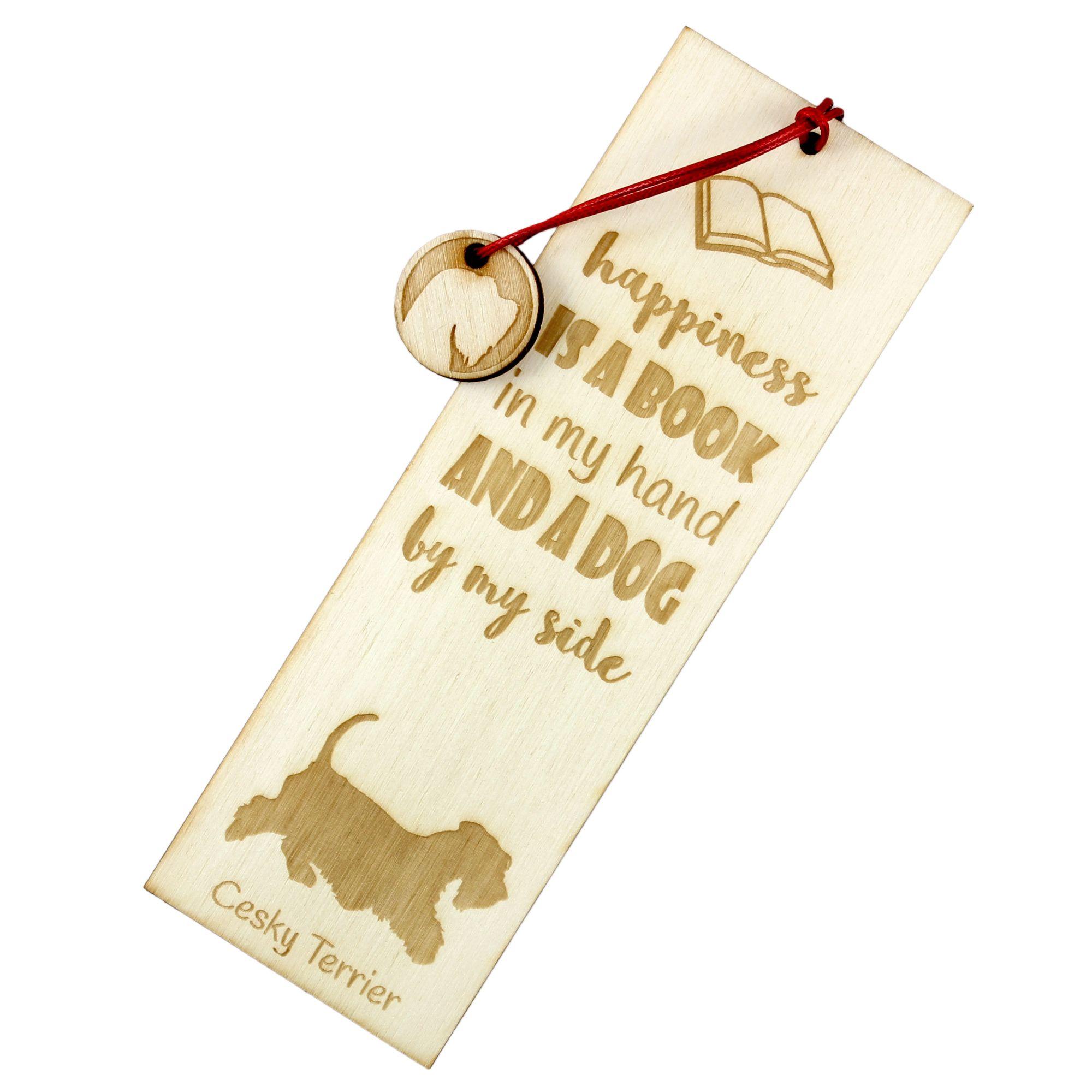 

Cesky Terrier, Czech Terrier, Bohemian Terrier - dog bookmark, personalized bookmark, dog gadget for Art-Dog brand readers