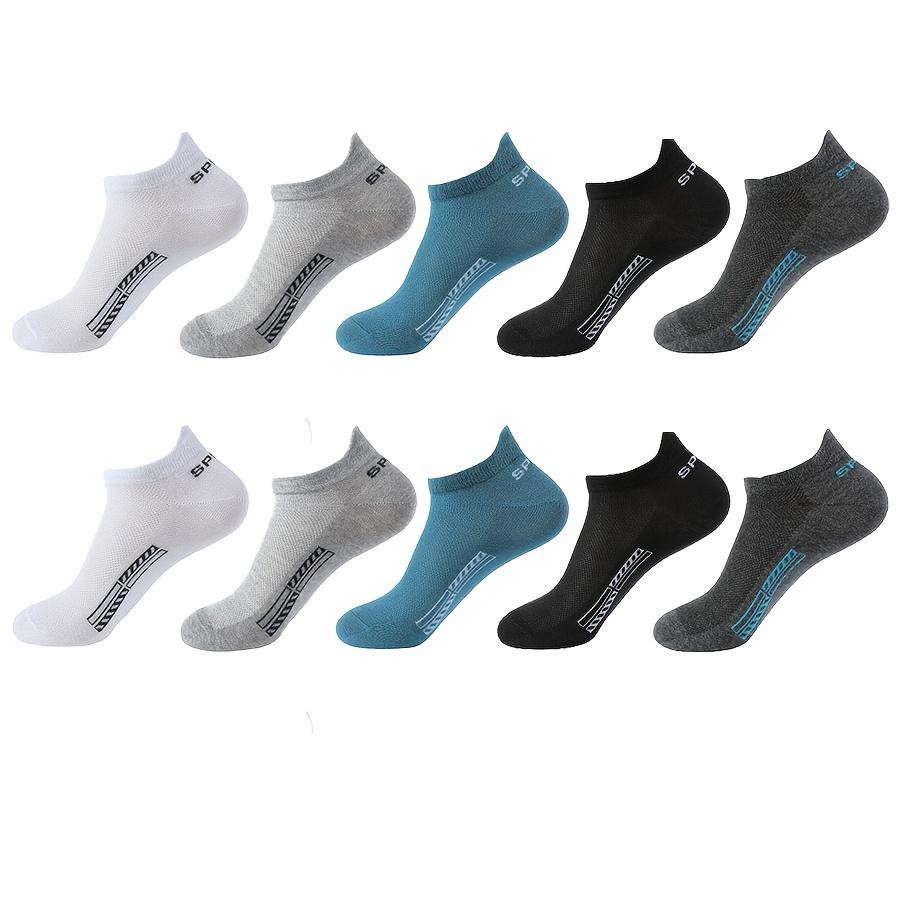 10 Pairs Of Unisex Cotton Blend Anti Odor & Sweat Absorption Extra Low Cut Socks, Comfy & Breathable Sport Socks, For Outdoor Wearing