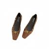 French High-end Niche Leopard Print Single Shoes Women's Shoes 2025 Autumn and Winter Thick Heel Temperament Square Head Commuting Evening Grandma S