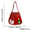 Festive Christmas Fabric Tote Bags With Adorable Santa Snowman And Styles Reindeer