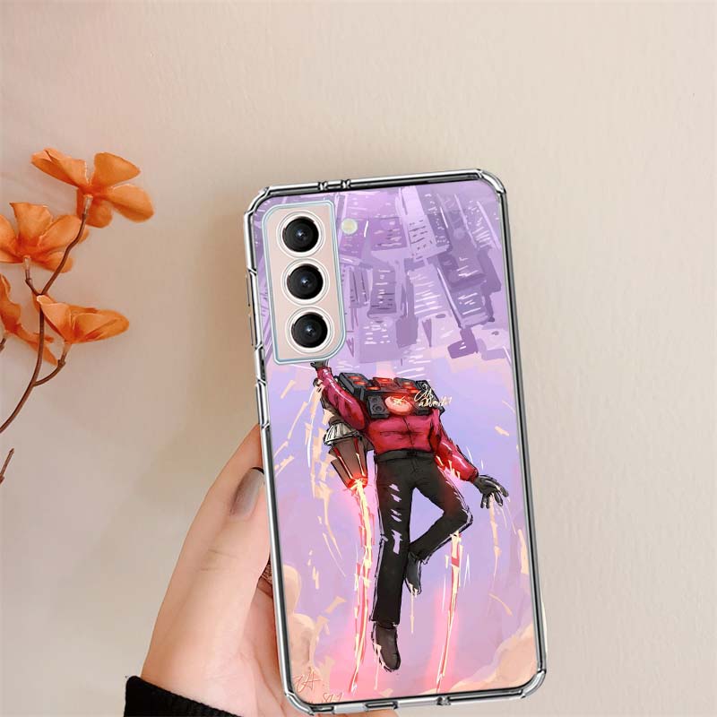 Skibidi Toilet Clear Phone Cases for Samsung S26 Ultra Galaxy S25 Edge S24 S23 FE S21 Plus S20 S22 S10 Cover Patterned Compatibl