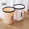 Portable Trash Bin 2PCS Garbage Can with Pressure Ring Design Waste Large Capacity Strong Load for Home Bedroom Bathroom Kitchen Durable