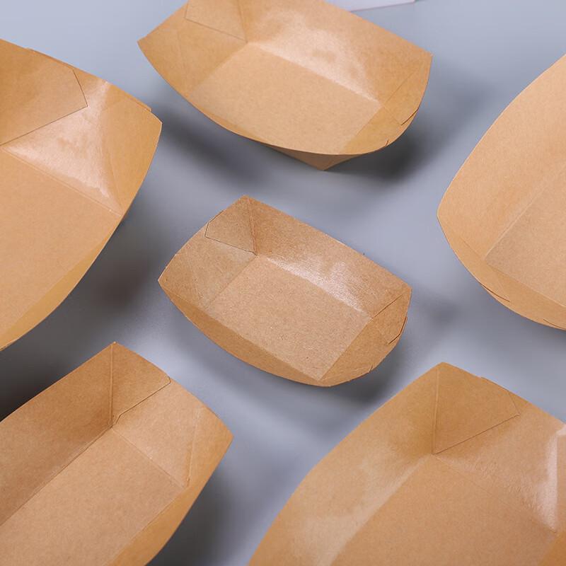 Disposable Kraft Paper Food Boat Tray