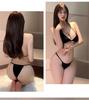 Sexy Cosplay Ultra Small Top and Bottom Set Babydoll Lingerie Separate Leotard Cute String Panties Swimsuit Ultra Thin Triangle Bikini Mini Bra