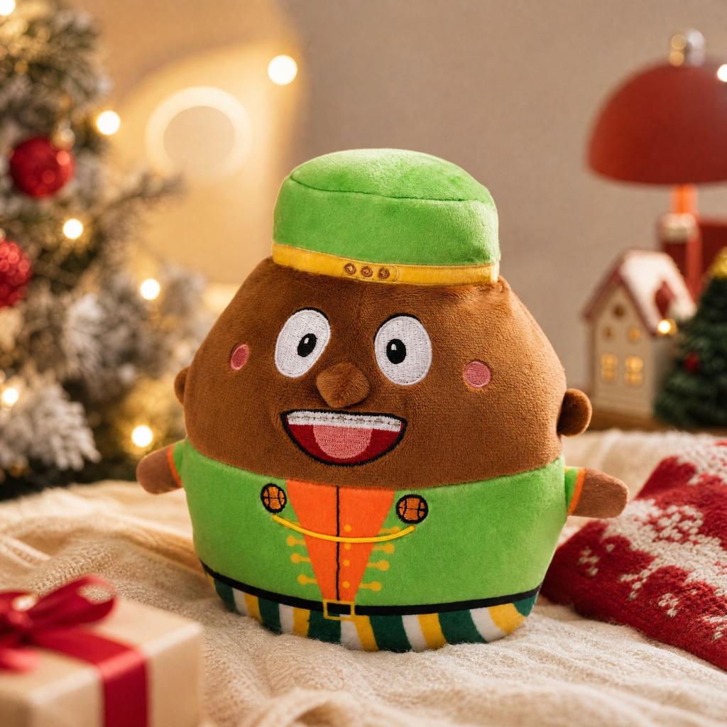 Flipping Walnut Wood Figurine Toy - Interactive Wooden Doll for Kids and Collectors