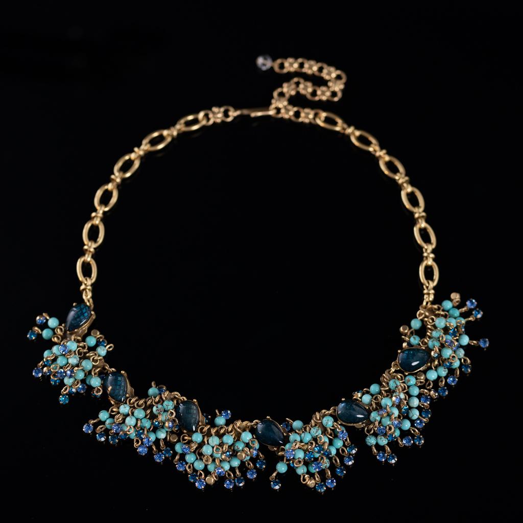 Medieval Vintage High Fashion Personality Temperament Exaggerated Retro Gold Necklace Women'S 25 Autumn New Necklace