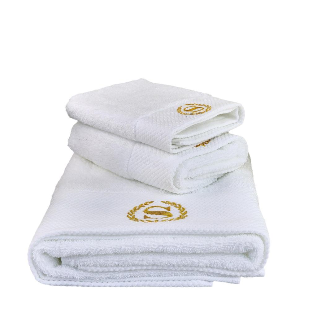 Ritz-Carlton Ručník z čisté bavlny Pětihvězdičkový hotelový ručník – Silný, Pratelný, Špičková kvalita