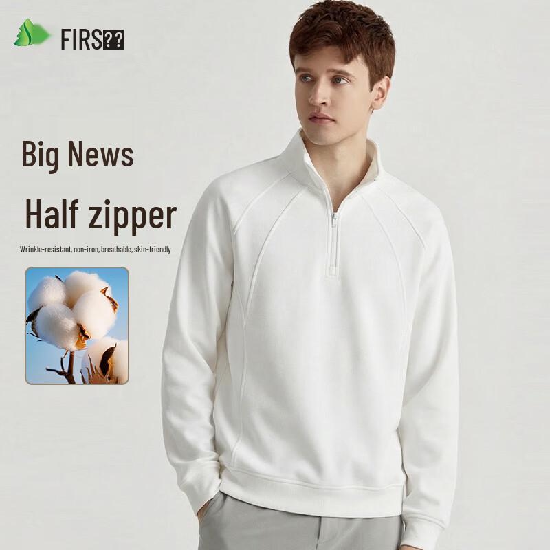 Men s Casual Half-Zip Pullover Sweatshirt 185/2XL