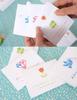 moin moin Message 90 Cards Large Capacity Colorful Stamps with Watercolor and Simple White Mini Cards for and Presents with and Animals Cards, (9