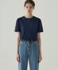 Deuloupisumeon Puff Sleeve Supima Cotton Short Sleeve T-Shirt [Navy]