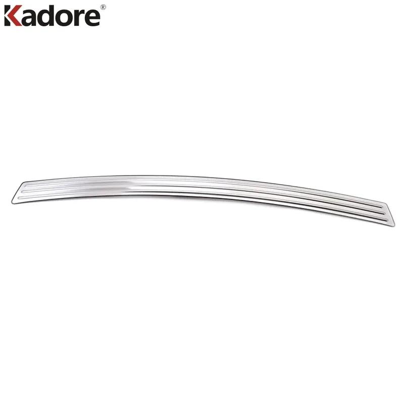 For Hyundai Santa Fe 2010 2011 2012 Stainless Steel Rear Trunk Bumper Cover Trim Car Tailgate Door Sill Plate Guard Accessories