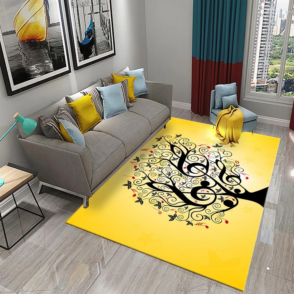 3D Colorful Abstract Tree Carpet for Kitchen Bathroom Entrance Non-Slip Carpet Living Room Balcony Bedroom Decor Floor Mat Rugs