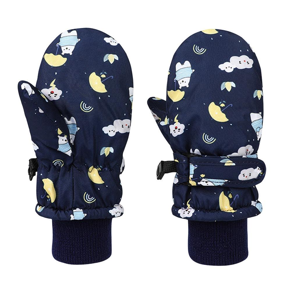 Non-slip Children Ski Gloves Warm Kids Winter Mittens Cute Snow Gloves  Children Kids